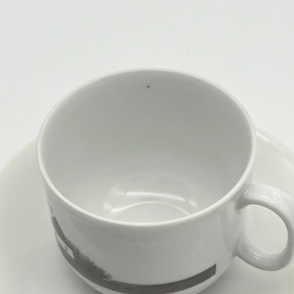 Seltmann Weiden Bavaria Demitasse Tea Cup‎ and Saucer Set Skegrie Mill Windmill